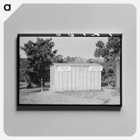 アートパネル-Public Privies, Pie Town, New Mexico
 - ラッセル リー Canvas.