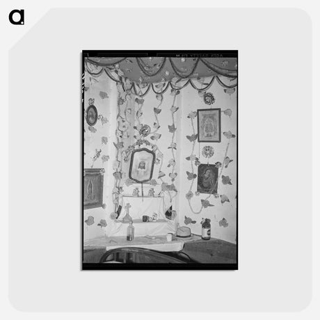 アートポストカード-Shrine in a Mexican Home, Crystal City, Texas
 - ラッセル リー Postcard.