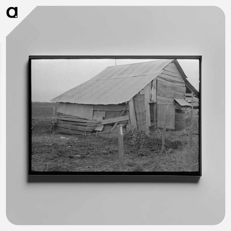 アートパネル-House of Sharecroppers near Pace, Mississippi
 - ラッセル リー Canvas.