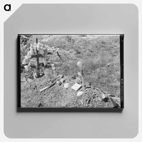 アートパネル-Mexican Grave, Raymondville, Texas
 - ラッセル リー Canvas.