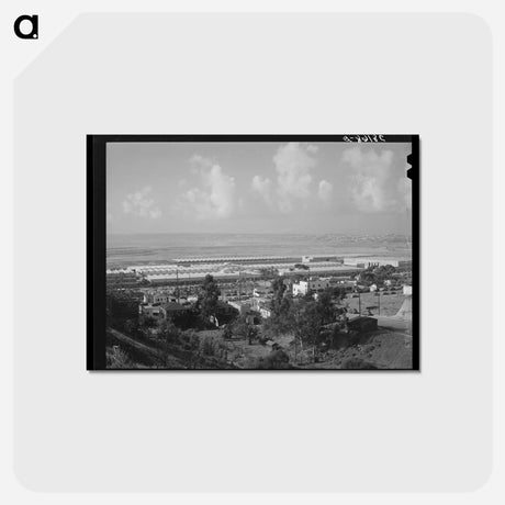 アートポストカード-Automobiles near Airplane Factories
 - ラッセル リー Postcard.