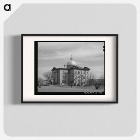 アートポスター-Courthouse at San Marcos, Hays County
 - ラッセル リー Poster.
