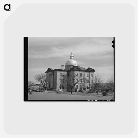アートポストカード-Courthouse at San Marcos, Hays County
 - ラッセル リー Postcard.