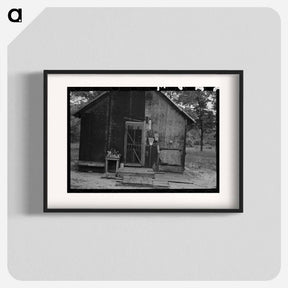 アートポスター-Backporch of Henry McPeak's House, Black River Falls, Wisconsin
 - ラッセル リー Poster.