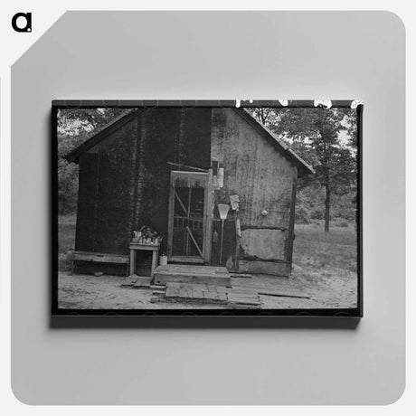 アートパネル-Backporch of Henry McPeak's House, Black River Falls, Wisconsin
 - ラッセル リー Canvas.