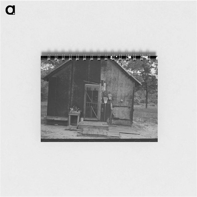 アートメモ帳-Backporch of Henry McPeak's House, Black River Falls, Wisconsin
 - ラッセル リー Memo.