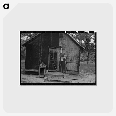 アートポストカード-Backporch of Henry McPeak's House, Black River Falls, Wisconsin
 - ラッセル リー Postcard.
