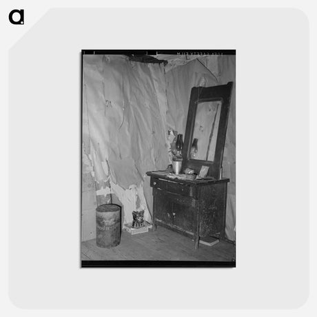 アートポストカード-Bedroom Corner, Wagoner County, Oklahoma
 - ラッセル リー Postcard.