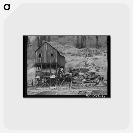 アートポストカード-Mill of Abandoned Gold Mine, San Juan County, Colorado
 - ラッセル リー Postcard.