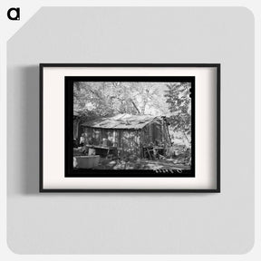 アートポスター-Machine Shed of Perry Warner, Tehama County, California
 - ラッセル リー Poster.