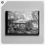 アートパネル-Machine Shed of Perry Warner, Tehama County, California
 - ラッセル リー Canvas.