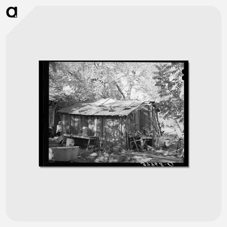 アートポストカード-Machine Shed of Perry Warner, Tehama County, California
 - ラッセル リー Postcard.