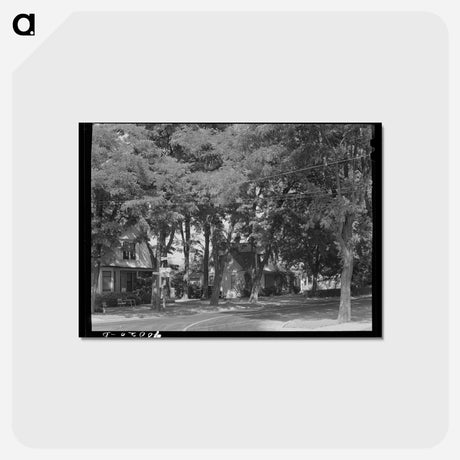 アートポストカード-Shaded Street, Waitsburg, Washington
 - ラッセル リー Postcard.