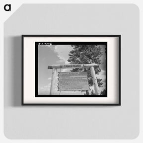 アートポスター-Sign Overlooking Camas Prairie
 - ラッセル リー Poster.