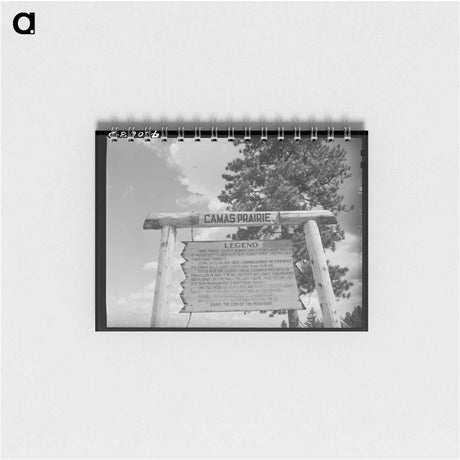 アートメモ帳-Sign Overlooking Camas Prairie
 - ラッセル リー Memo.