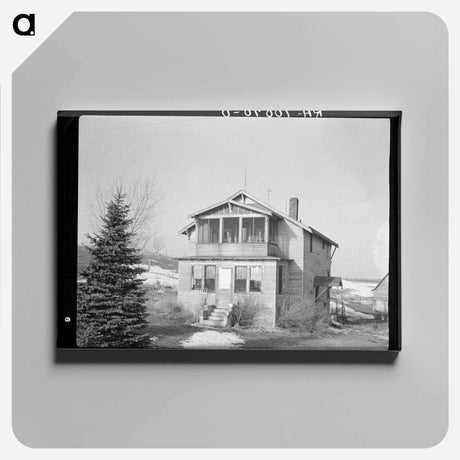 アートパネル-Farmhouse Near Estherville, Iowa
 - ラッセル リー Canvas.
