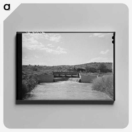 アートパネル-One of the Main Irrigation Canals, Bernalillo, New Mexico
 - ラッセル リー Canvas.