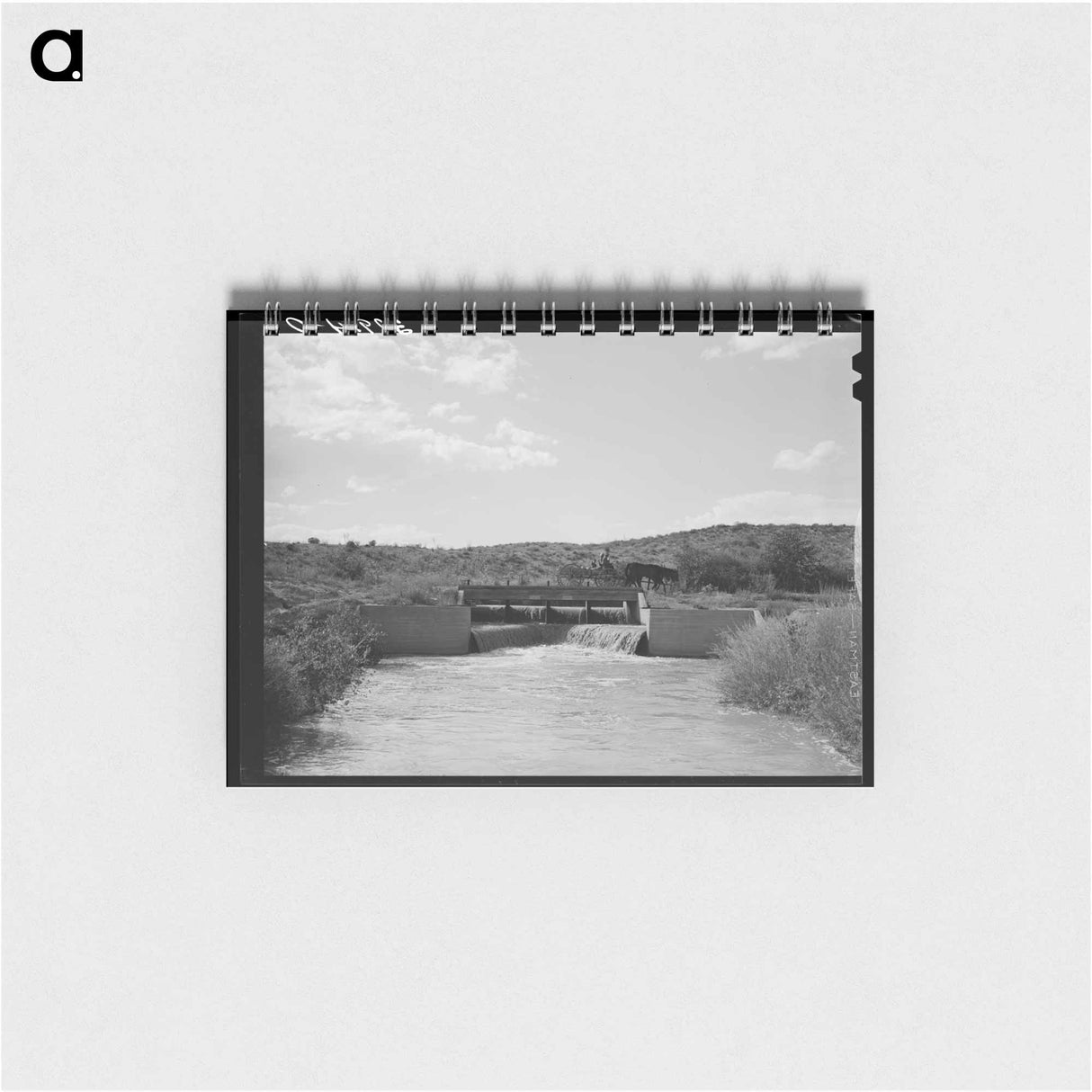 アートメモ帳-One of the Main Irrigation Canals, Bernalillo, New Mexico
 - ラッセル リー Memo.