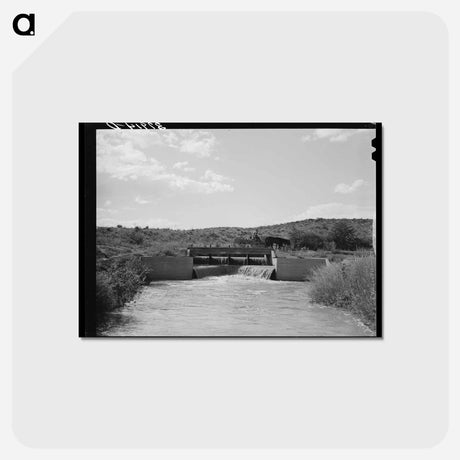 アートポストカード-One of the Main Irrigation Canals, Bernalillo, New Mexico
 - ラッセル リー Postcard.