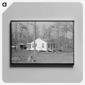 アートパネル-Farm Home, Chicot Farms, Arkansas
 - ラッセル リー Canvas.