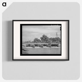 アートポスター-Main Irrigation Canal and Gates, Maricopa County, Arizona
 - ラッセル リー Poster.