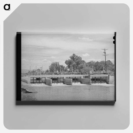 アートパネル-Main Irrigation Canal and Gates, Maricopa County, Arizona
 - ラッセル リー Canvas.