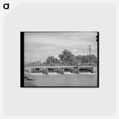 アートポストカード-Main Irrigation Canal and Gates, Maricopa County, Arizona
 - ラッセル リー Postcard.