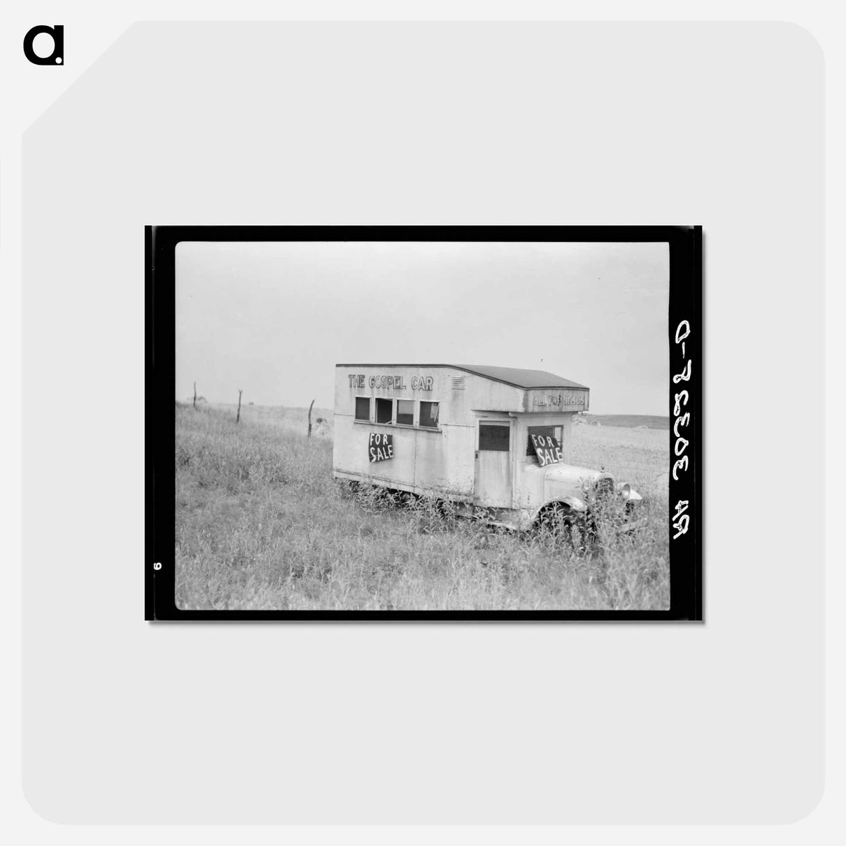 アートポストカード-Abandoned Gospel Car near Kewanee, Illinois
 - ラッセル リー Postcard.
