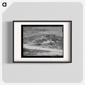アートポスター-Farmhouse of Sheep and Goat Rancher, Kimble County, Texas
 - ラッセル リー Poster.