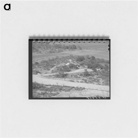 アートメモ帳-Farmhouse of Sheep and Goat Rancher, Kimble County, Texas
 - ラッセル リー Memo.
