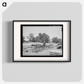アートポスター-George Hutton's Homestead Sawmill
 - ラッセル リー Poster.