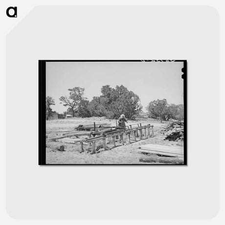 アートポストカード-George Hutton's Homestead Sawmill
 - ラッセル リー Postcard.