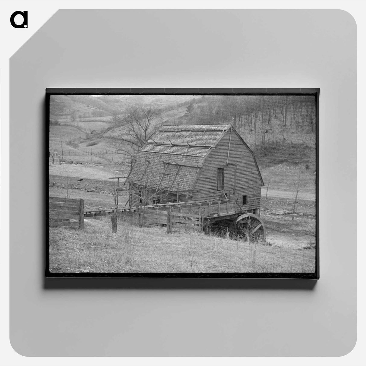 アートパネル-Old Gristmill on Road to Skyline Drive, Virginia
 - ラッセル リー Canvas.