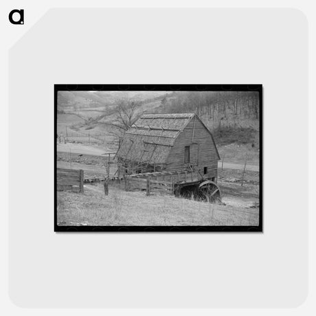 アートポストカード-Old Gristmill on Road to Skyline Drive, Virginia
 - ラッセル リー Postcard.