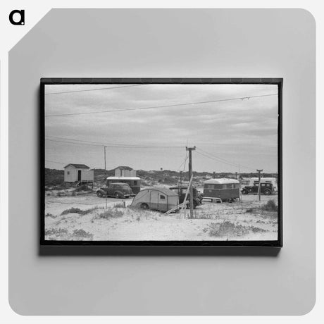 アートパネル-Trailer Camp, Port Aransas, Texas
 - ラッセル リー Canvas.