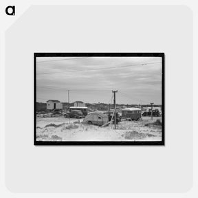 アートポストカード-Trailer Camp, Port Aransas, Texas
 - ラッセル リー Postcard.
