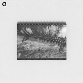 アートメモ帳-Salmon in Trap of Hatchery
 - ラッセル リー Memo.