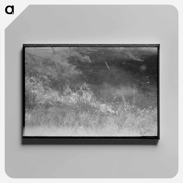アートパネル-Grass Fire, Vale, Oregon
 - ラッセル リー Canvas.