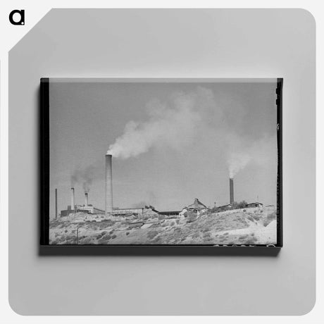 アートパネル-Copper Smelter, Miami, Arizona
 - ラッセル リー Canvas.
