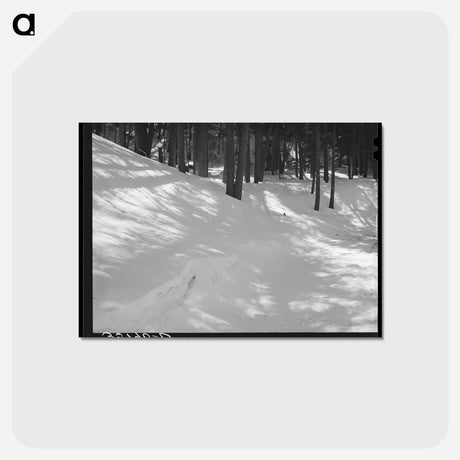 アートポストカード-Snow in the Mountains of Bernalillo County
 - ラッセル リー Postcard.
