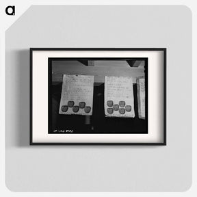 アートポスター-Charts at the Apple Packers School, FSA Migratory Labor Camp, Yakima, Washington
 - ラッセル リー Poster.