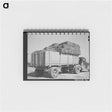 アートメモ帳-Truckload of Hay at Livestock Auction, San Angelo, Texas
 - ラッセル リー Memo.