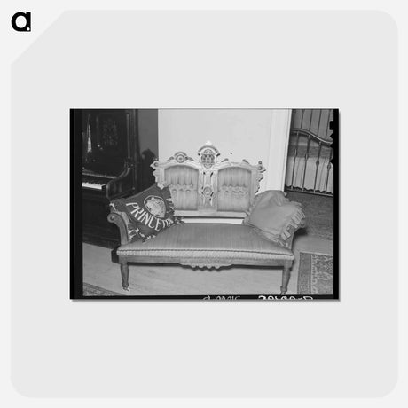アートポストカード-Interior, Jim Hardin Residence, Two Bit Creek
 - ラッセル リー Postcard.