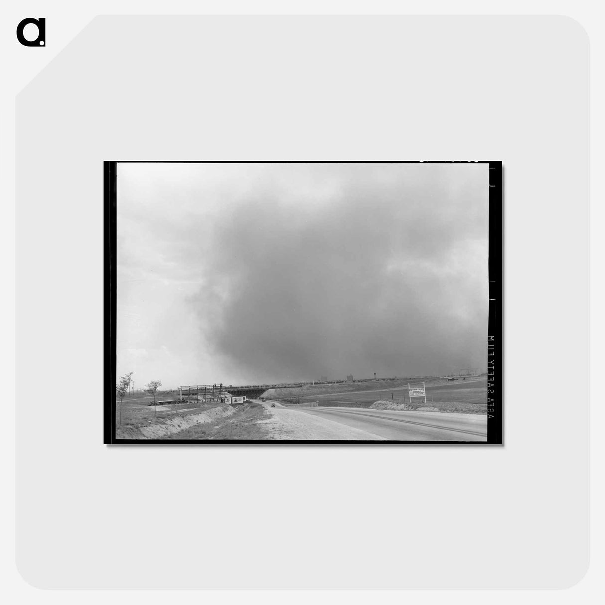 アートポストカード-Dust Storm over Lubbock
 - ラッセル リー Postcard.