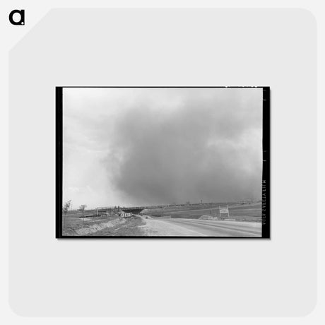 アートポストカード-Dust Storm over Lubbock
 - ラッセル リー Postcard.