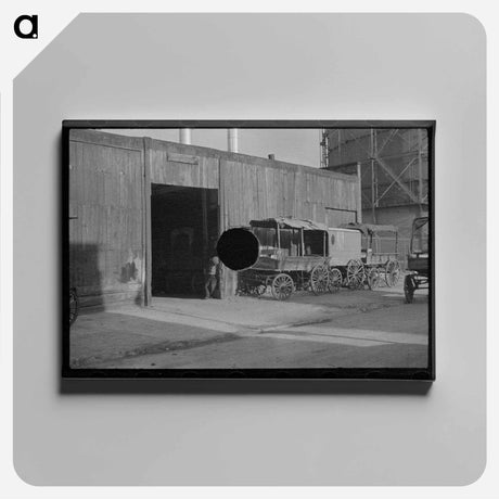 アートパネル-Livery Stable, East Side, New York City
 - ラッセル リー Canvas.