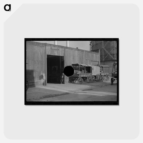 アートポストカード-Livery Stable, East Side, New York City
 - ラッセル リー Postcard.