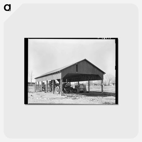 アートポストカード-Agricultural Machinery Shed, Jerome, Arkansas
 - ラッセル リー Postcard.