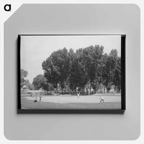 アートパネル-Baseball Game, Vale, Oregon
 - ラッセル リー Canvas.