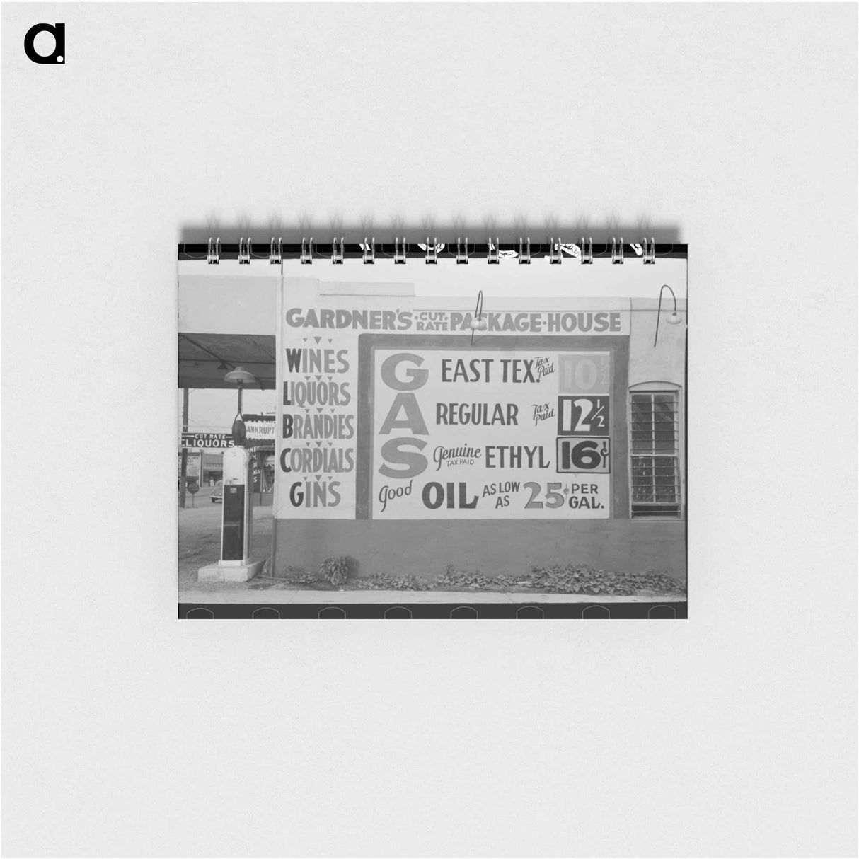 アートメモ帳-Filling Station, Waco, Texas
 - ラッセル リー Memo.